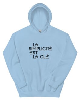 Sweat à capuche pour homme et femme – La simplicité est la clé