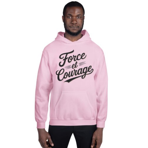 Sweat à capuche pour homme et femme – Force et courage – Image 5