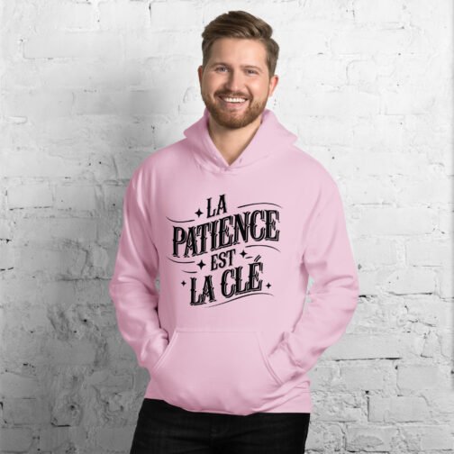 Sweat à capuche pour homme et femme – La patience est la clé – Image 6