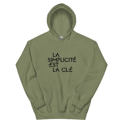 Sweat à capuche pour homme et femme – La simplicité est la clé – Image 4