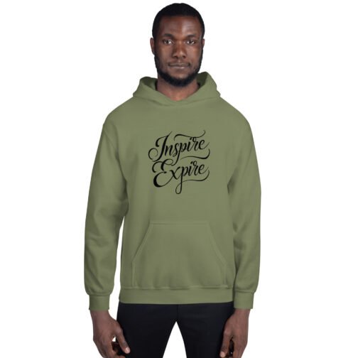 Sweat à capuche pour homme et femme – Inspire expire – Image 2