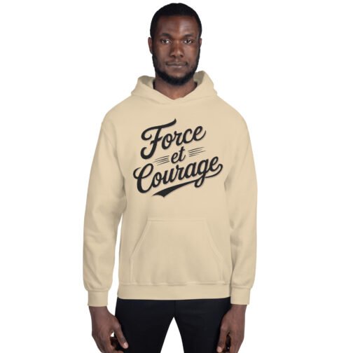 Sweat à capuche pour homme et femme – Force et courage – Image 4