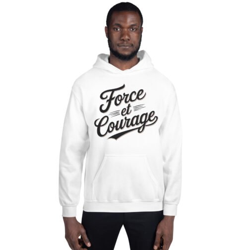 Sweat à capuche pour homme et femme – Force et courage – Image 6