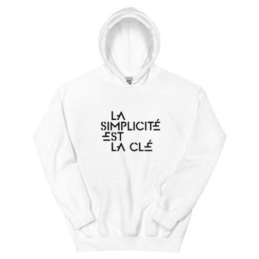 Sweat à capuche pour homme et femme – La simplicité est la clé – Image 7