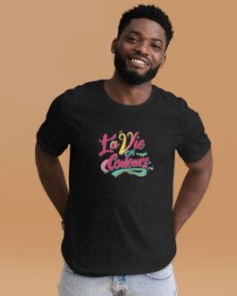 T-shirt personnalisé homme et femme – La vie en couleurs