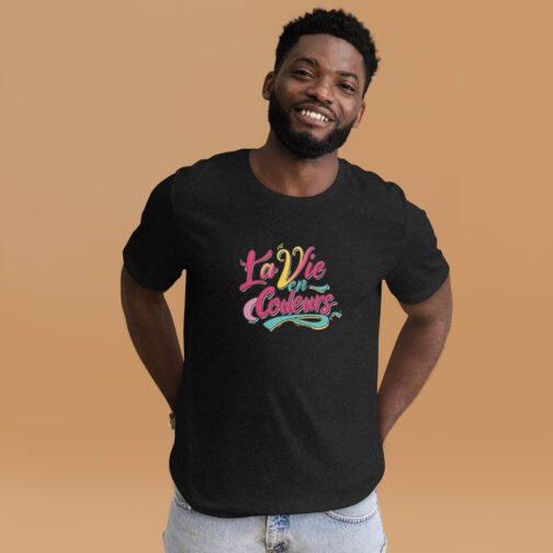 T-shirt personnalisé homme et femme – La vie en couleurs