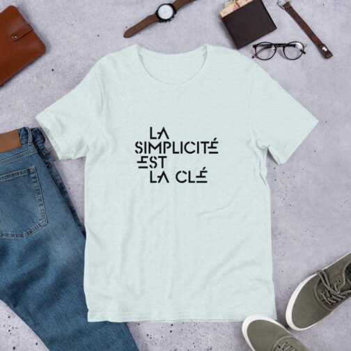 T-shirt personnalisé homme et femme – La simplicité est la clé – Image 4