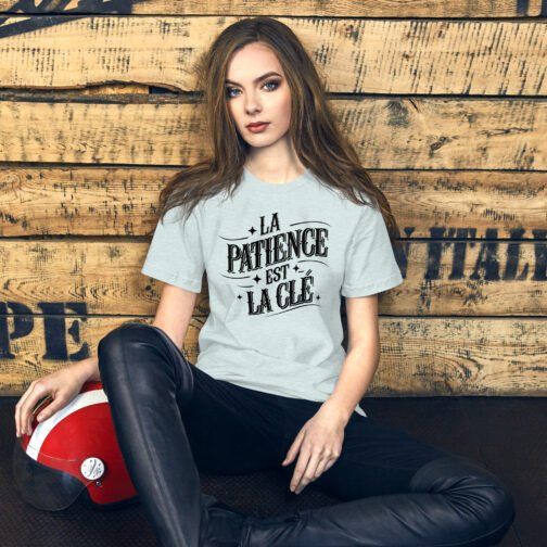 T-shirt personnalisé homme et femme – La patience est la clé – Image 5