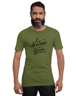 T-shirt personnalisé homme et femme – L’audace a du génie