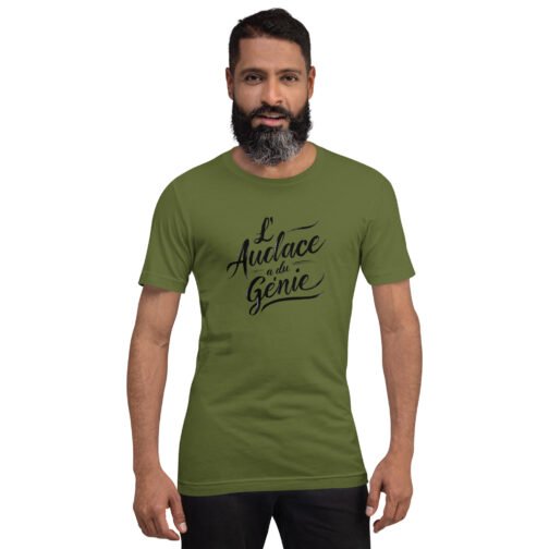 T-shirt personnalisé homme et femme – L'audace a du génie