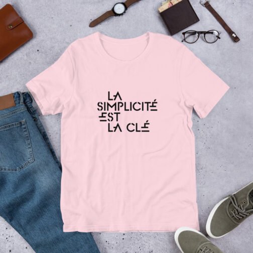 T-shirt personnalisé homme et femme – La simplicité est la clé – Image 5