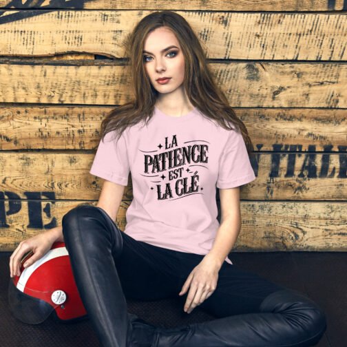 T-shirt personnalisé homme et femme – La patience est la clé