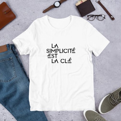 T-shirt personnalisé homme et femme – La simplicité est la clé – Image 6